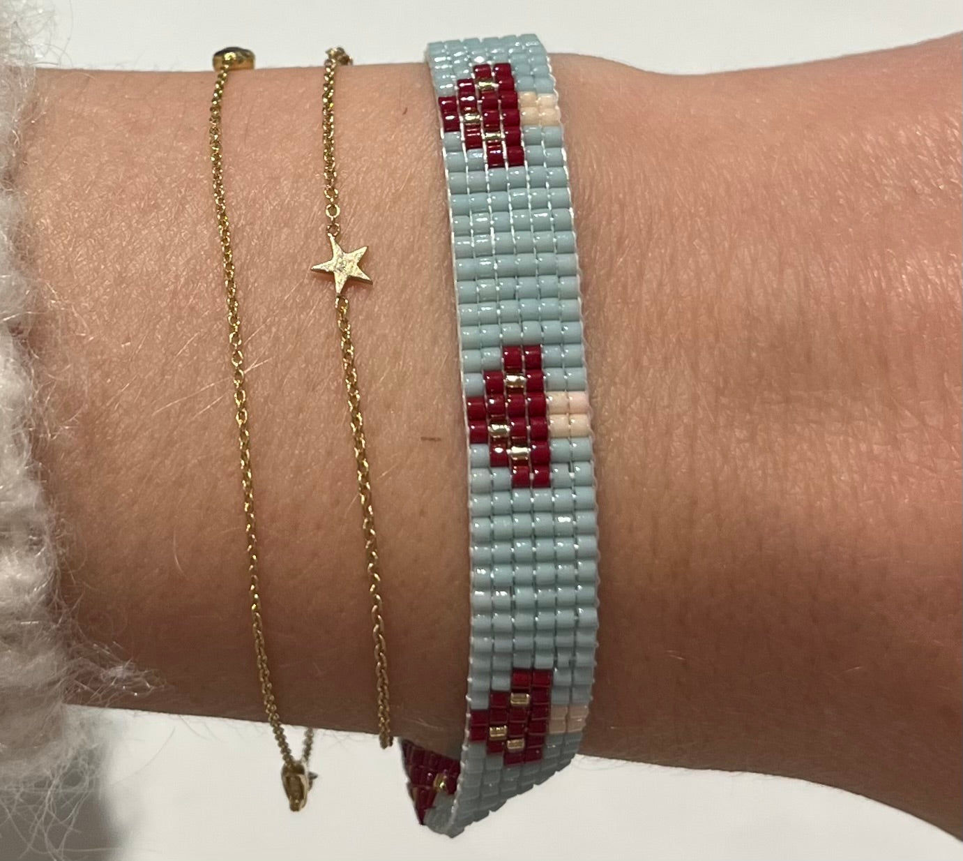 Seafoam Mushroom Bracelet