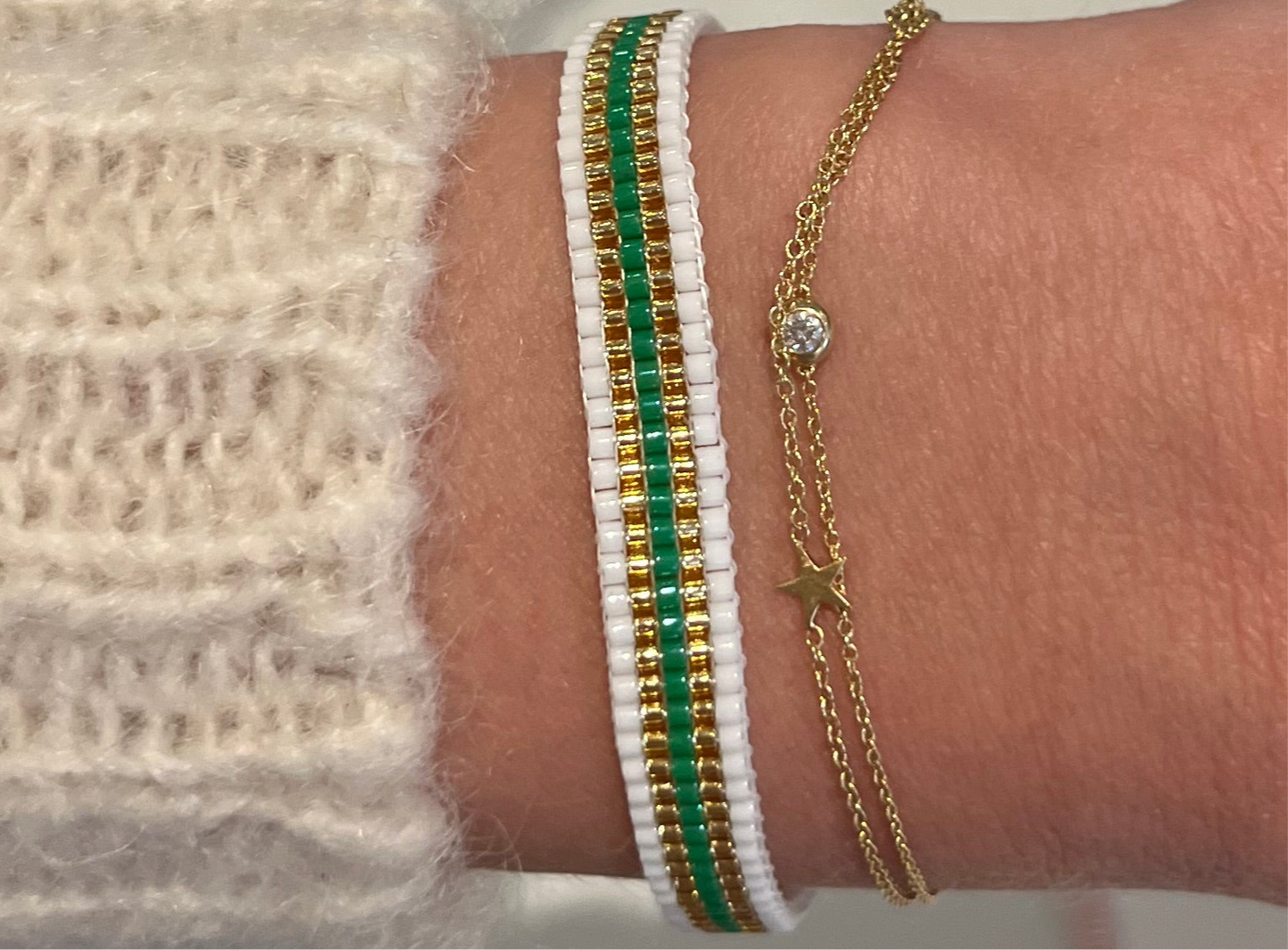 Evergreen Stripe Bracelet
