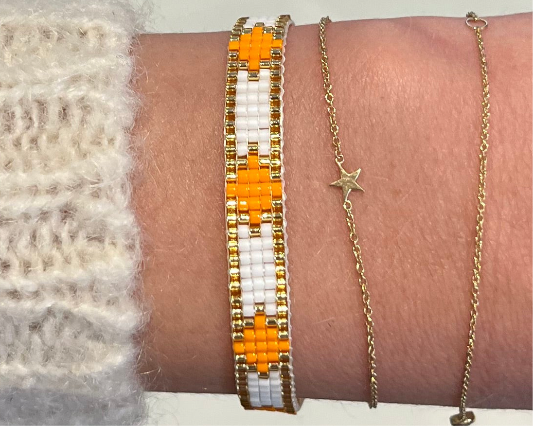 Orange Friendship Bracelet
