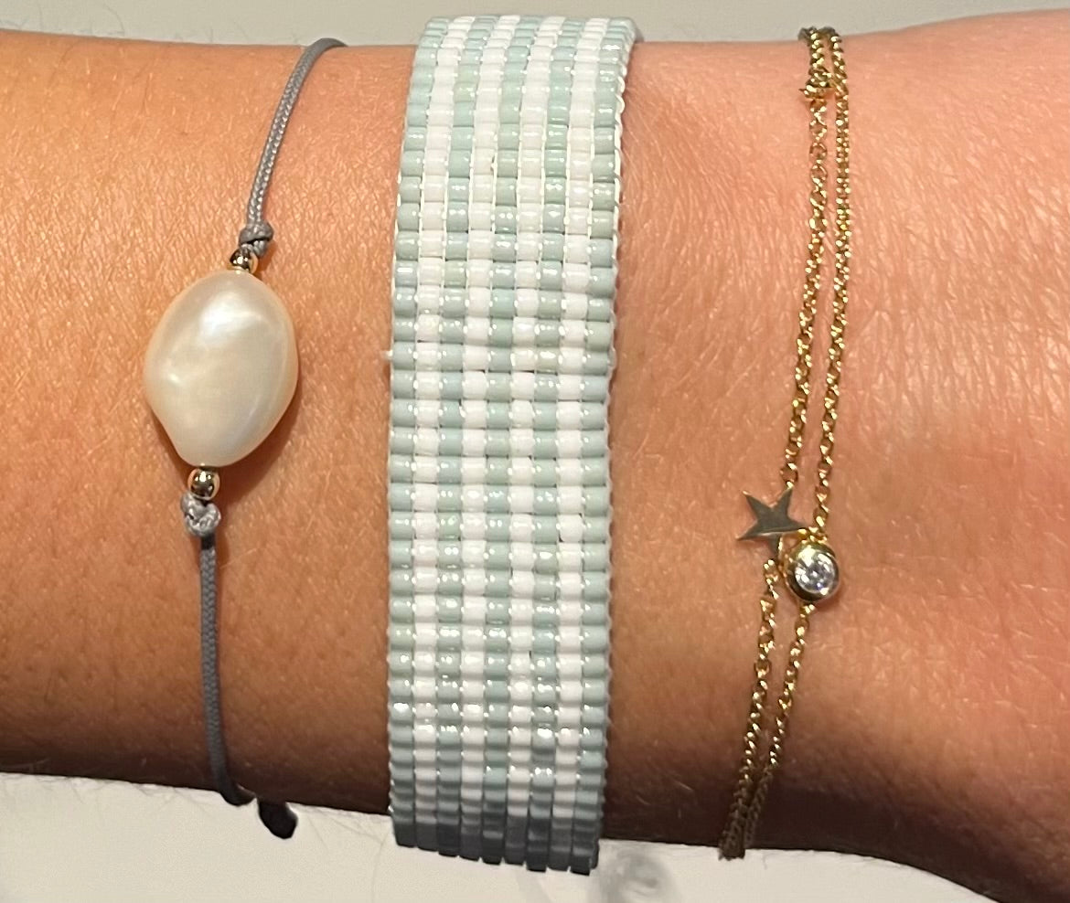 Robins Egg Stripe Bracelet