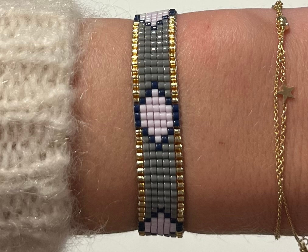 Purple Snakeskin Bracelet