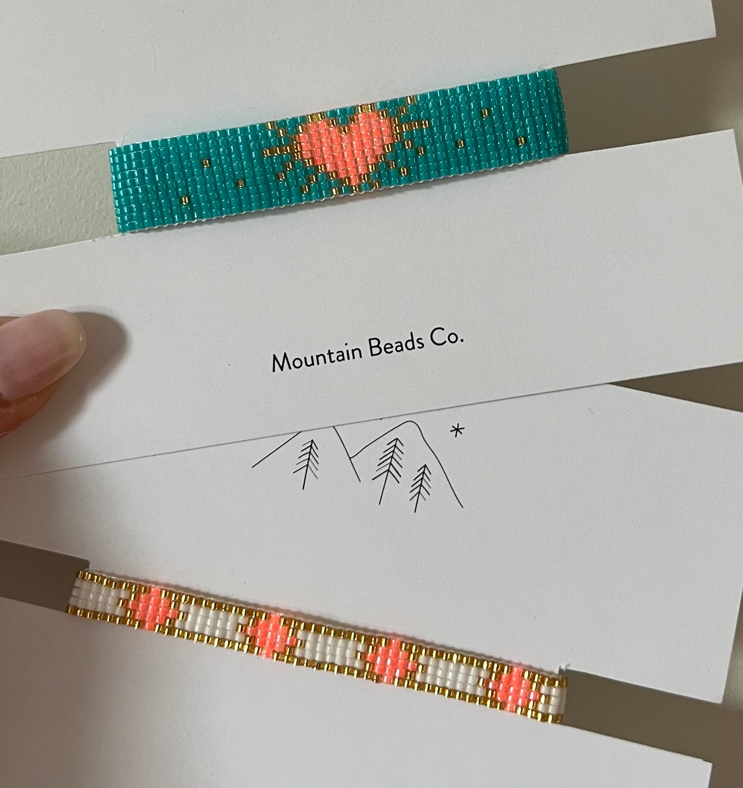 Neon Peach Friendship Bracelet