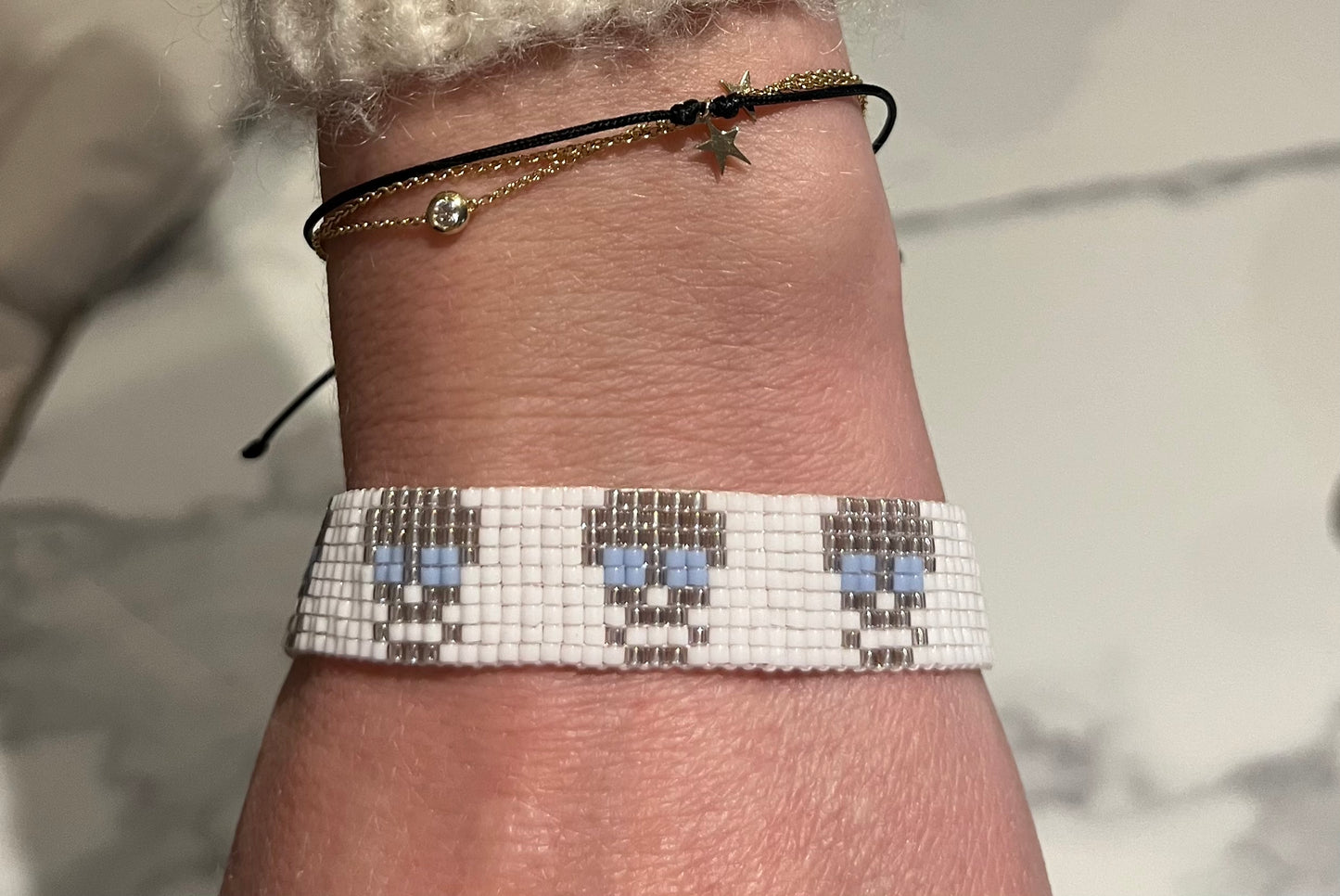 White Skull Bracelet