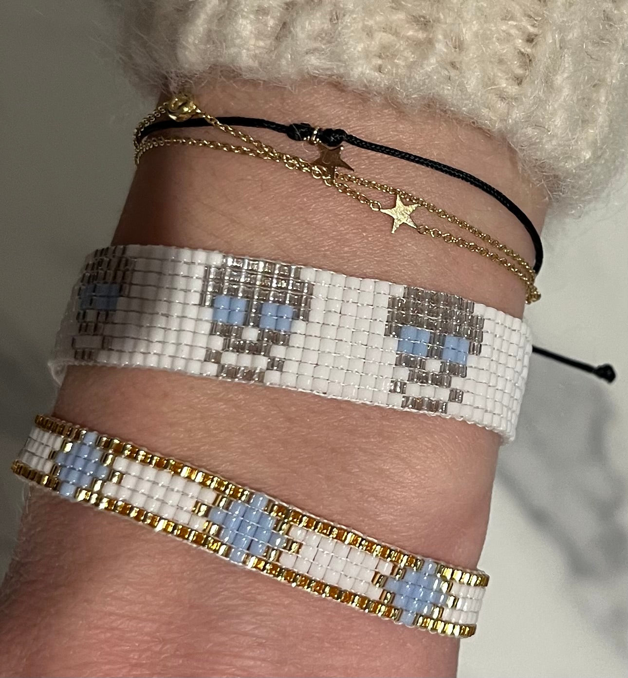 White Skull Bracelet